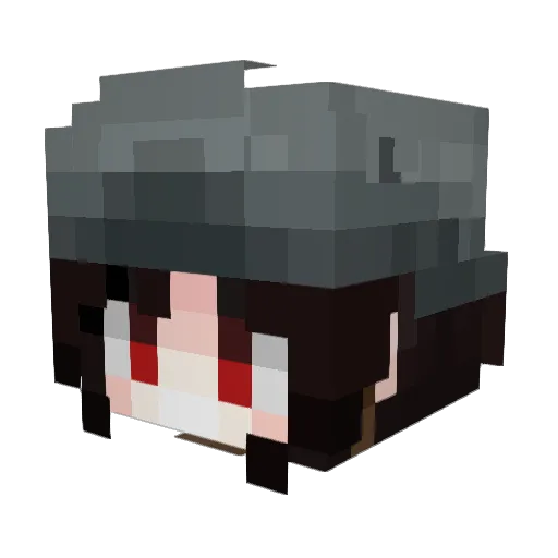 DArouBang123 Minecraft avatar head, 3D render