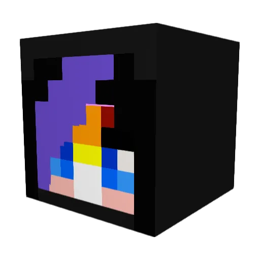 DAshton16 Minecraft avatar head, 3D render