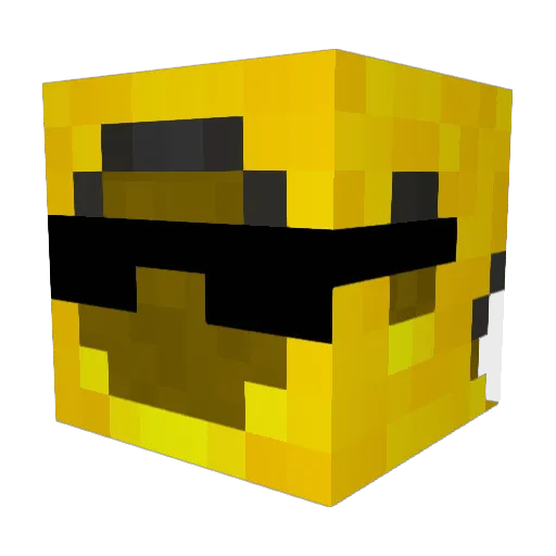 DBC_RYAN Minecraft avatar head, 3D render