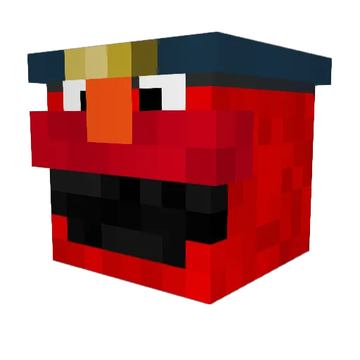 DBD56 Minecraft avatar head, 3D render