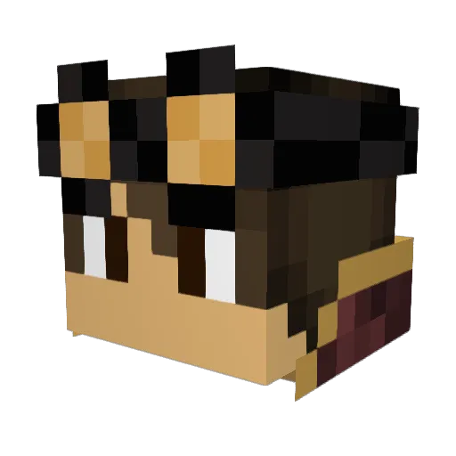 DBDIreland Minecraft avatar head, 3D render