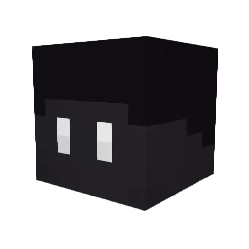 DBE Minecraft avatar head, 3D render