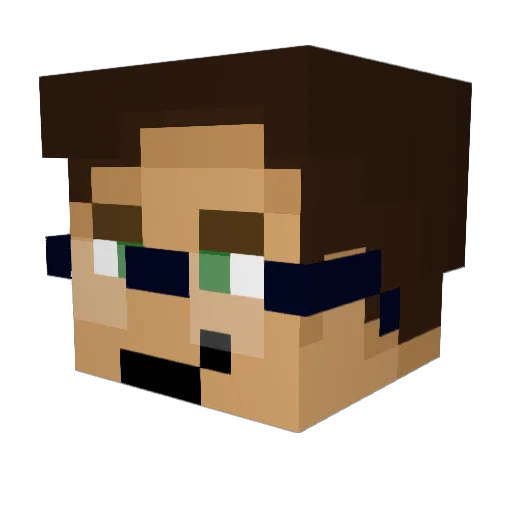 DBEPb63 Minecraft avatar head, 3D render