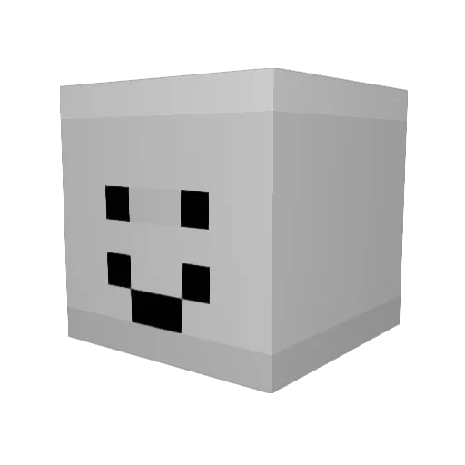 DBK7 Minecraft avatar head, 3D render