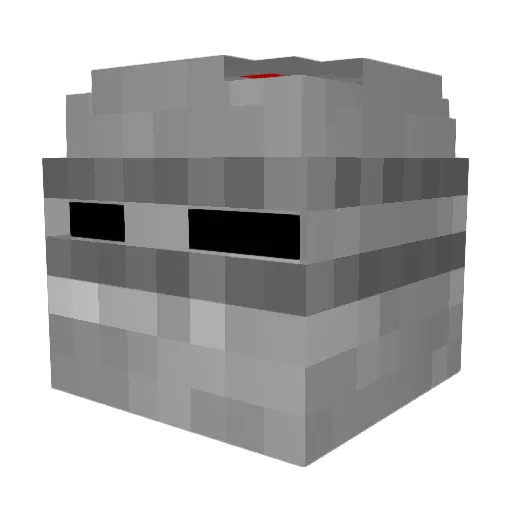 DBNBANBAN Minecraft avatar head, 3D render