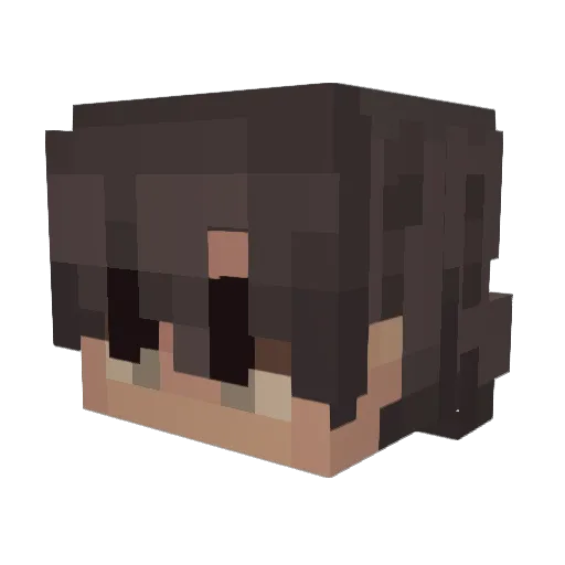 DBNuke Minecraft avatar head, 3D render