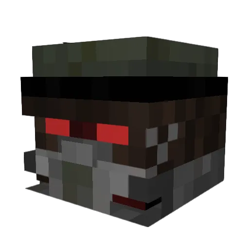 DBOMB4EVER Minecraft avatar head, 3D render