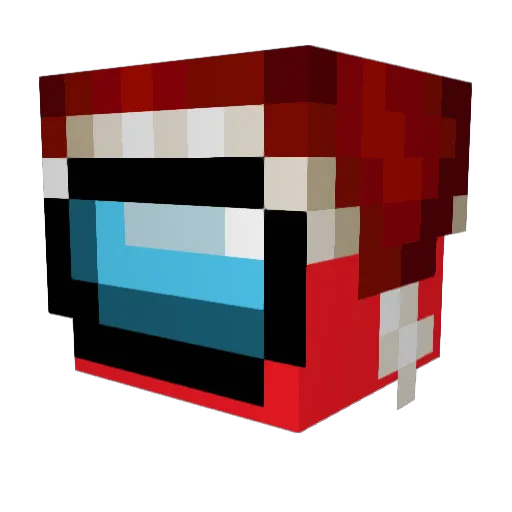 DBRJ_ Minecraft avatar head, 3D render