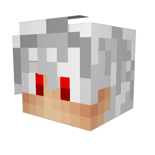 DBZoom Minecraft avatar head, 3D render