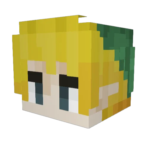 DB_Dan Minecraft avatar head, 3D render