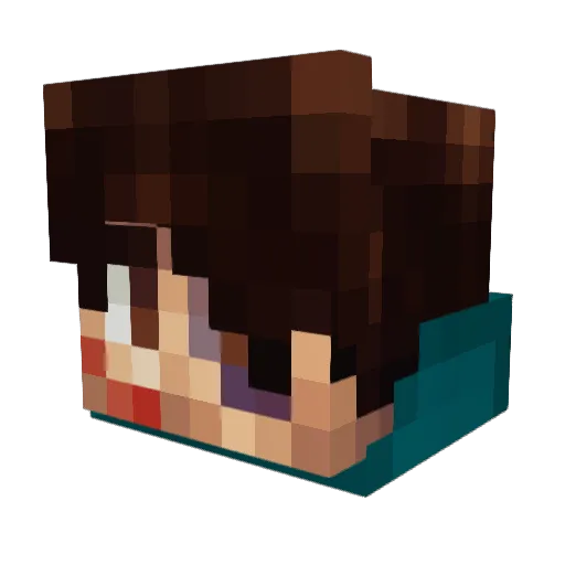 DB_Ext3llaxion Minecraft avatar head, 3D render