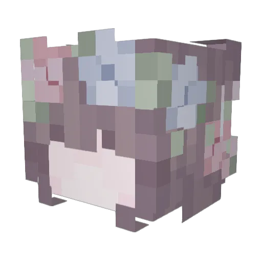 DB_Nyah Minecraft avatar head, 3D render