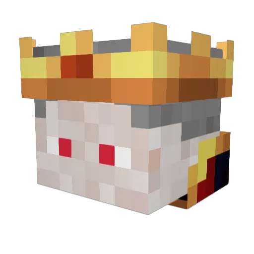 DB_YOU Minecraft avatar head, 3D render
