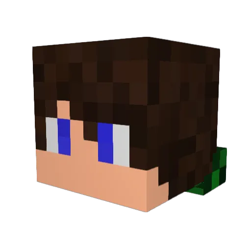 DBayonet Minecraft avatar head, 3D render