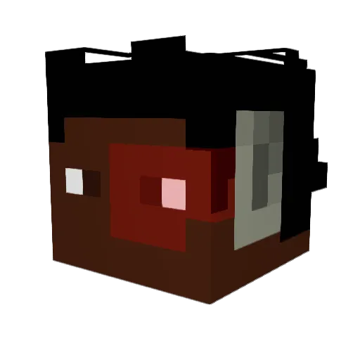 DBelt Minecraft avatar head, 3D render