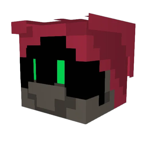 DBlocks1107 Minecraft avatar head, 3D render
