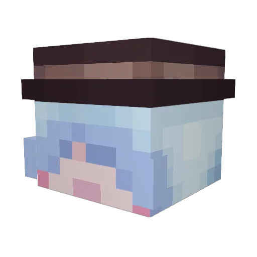 DBnek231 Minecraft avatar head, 3D render