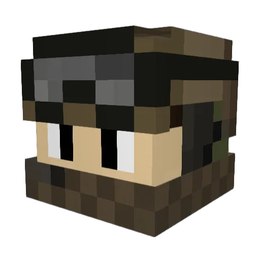 DBoBaggins Minecraft avatar head, 3D render