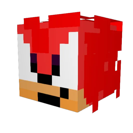 DBotellin Minecraft avatar head, 3D render
