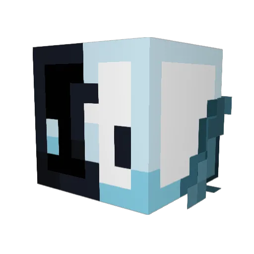 DBpro153956 Minecraft avatar head, 3D render