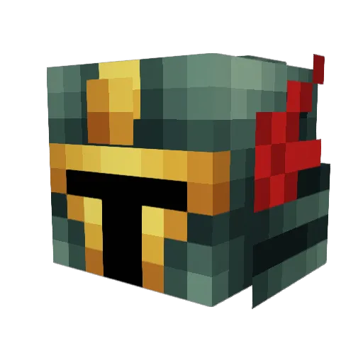 DC035 Minecraft avatar head, 3D render