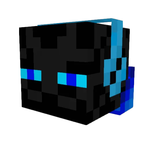 DC1017 Minecraft avatar head, 3D render