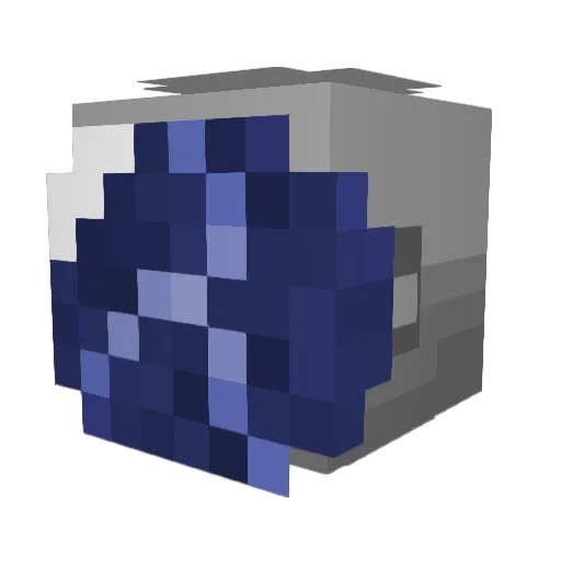 DC1733 Minecraft avatar head, 3D render