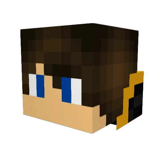 DC719 Minecraft avatar head, 3D render