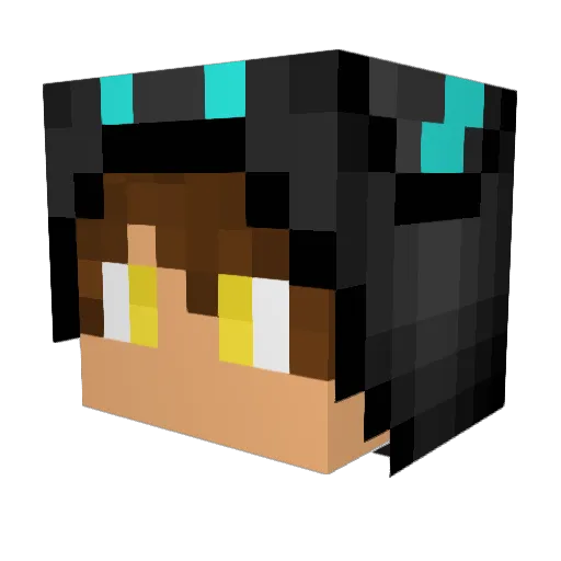 DCAres777 Minecraft avatar head, 3D render