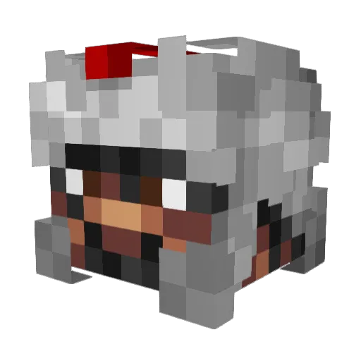DCJW_Wookashek Minecraft avatar head, 3D render