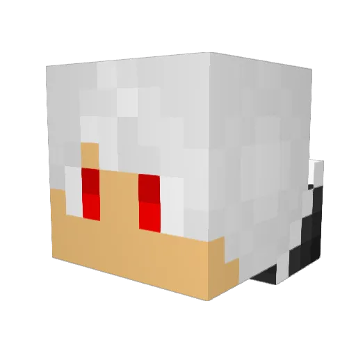 DCPICKAXE Minecraft avatar head, 3D render