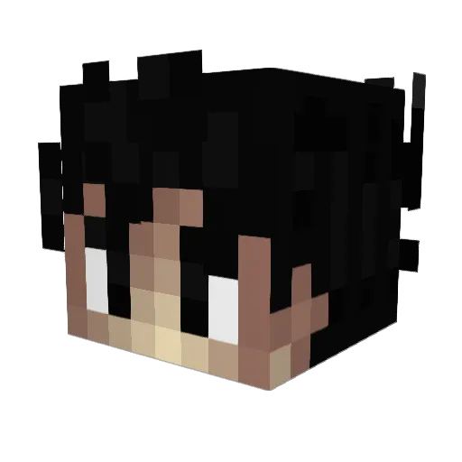 DCPOriginal Minecraft avatar head, 3D render