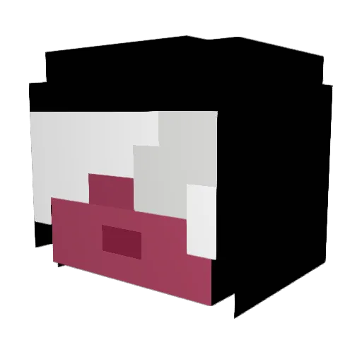 DCSDCS Minecraft avatar head, 3D render