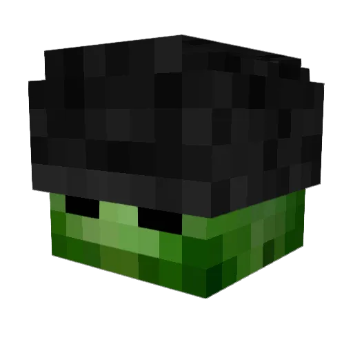 DCalleb Minecraft avatar head, 3D render