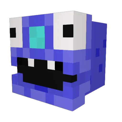DCani Minecraft avatar head, 3D render