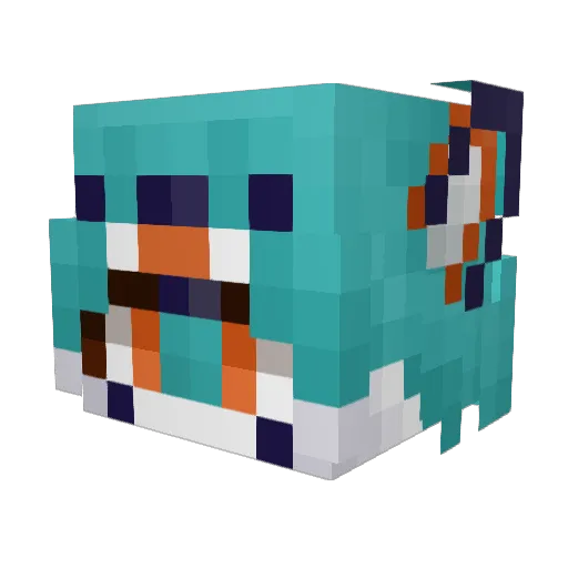 DChen0218 Minecraft avatar head, 3D render