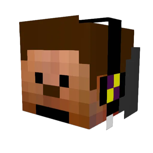 DCisawsome Minecraft avatar head, 3D render