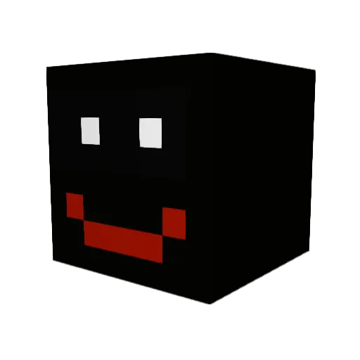 DD0022 Minecraft avatar head, 3D render