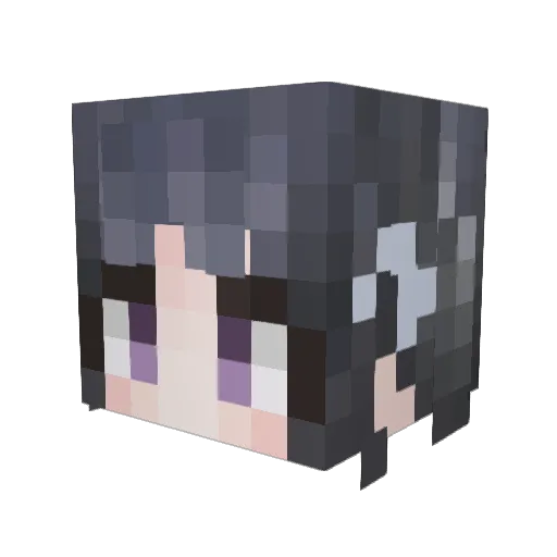 DD0709 Minecraft avatar head, 3D render
