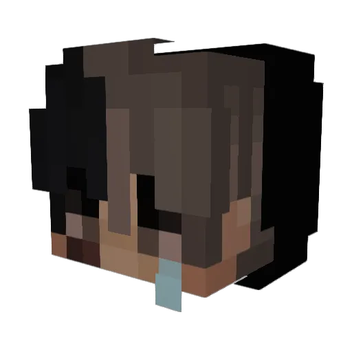 DD0SER Minecraft avatar head, 3D render