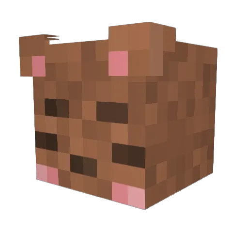 DD777 Minecraft avatar head, 3D render