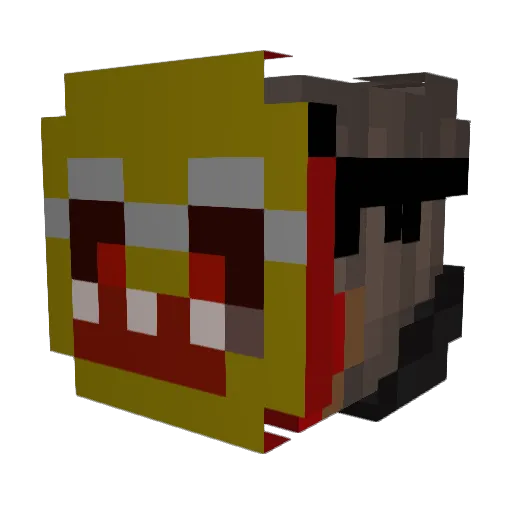 DDAVT Minecraft avatar head, 3D render