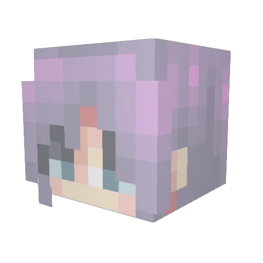 DDDF4 Minecraft avatar head, 3D render