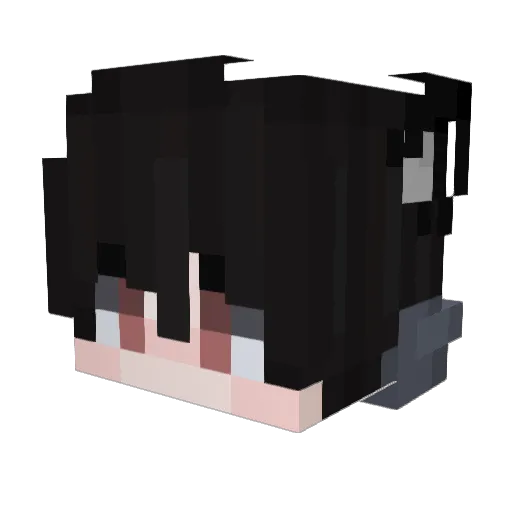DDD_7379 Minecraft avatar head, 3D render