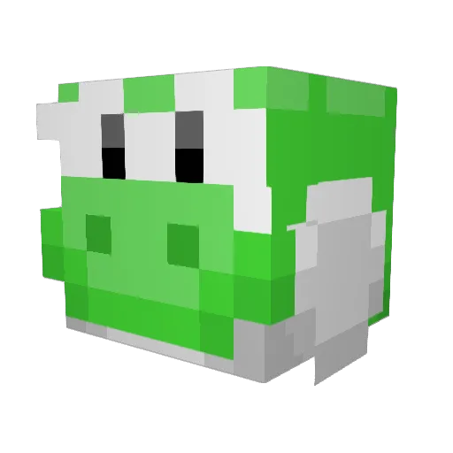 DDG_____ Minecraft avatar head, 3D render