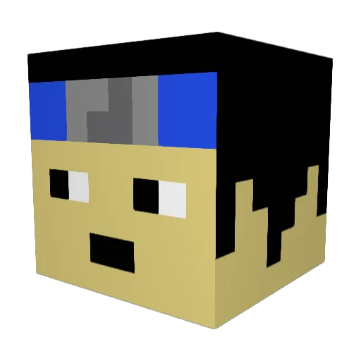 DDGizmooo Minecraft avatar head, 3D render