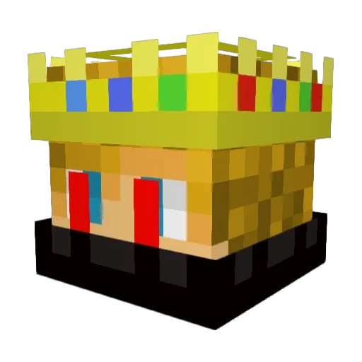 DDMaster Minecraft avatar head, 3D render