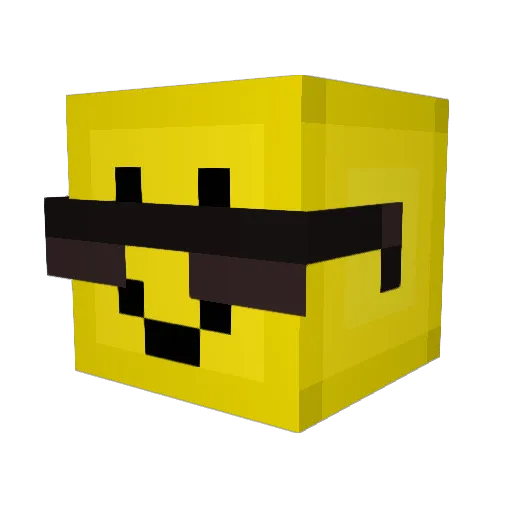 DDO7 Minecraft avatar head, 3D render