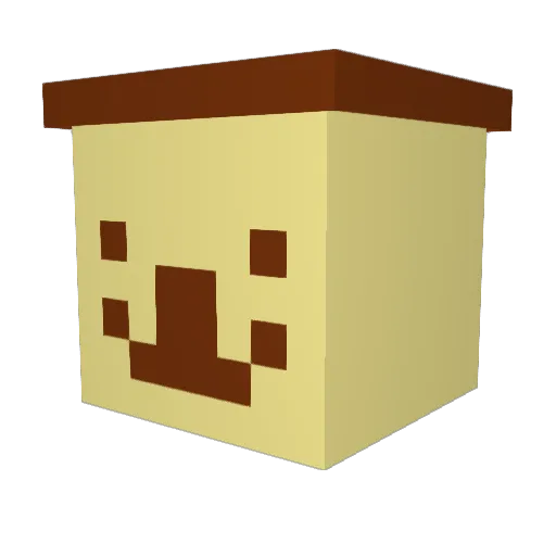 DDOYI Minecraft avatar head, 3D render