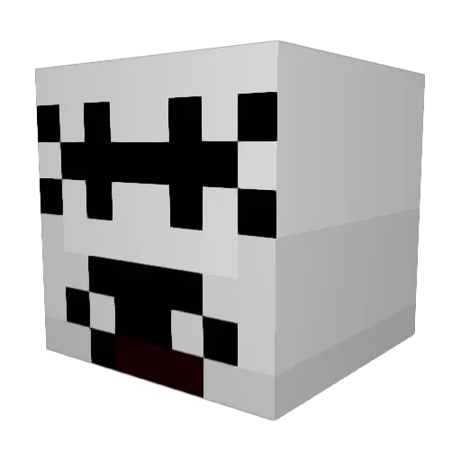 DDR403 Minecraft avatar head, 3D render